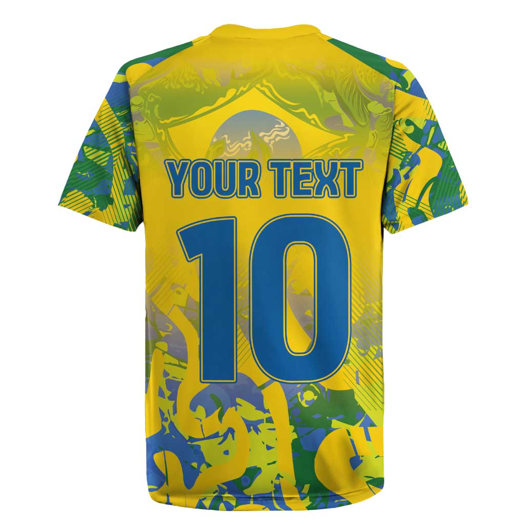 Custom Brazil Football Champion 2024 Rugby Jersey - Wonder Print Shop