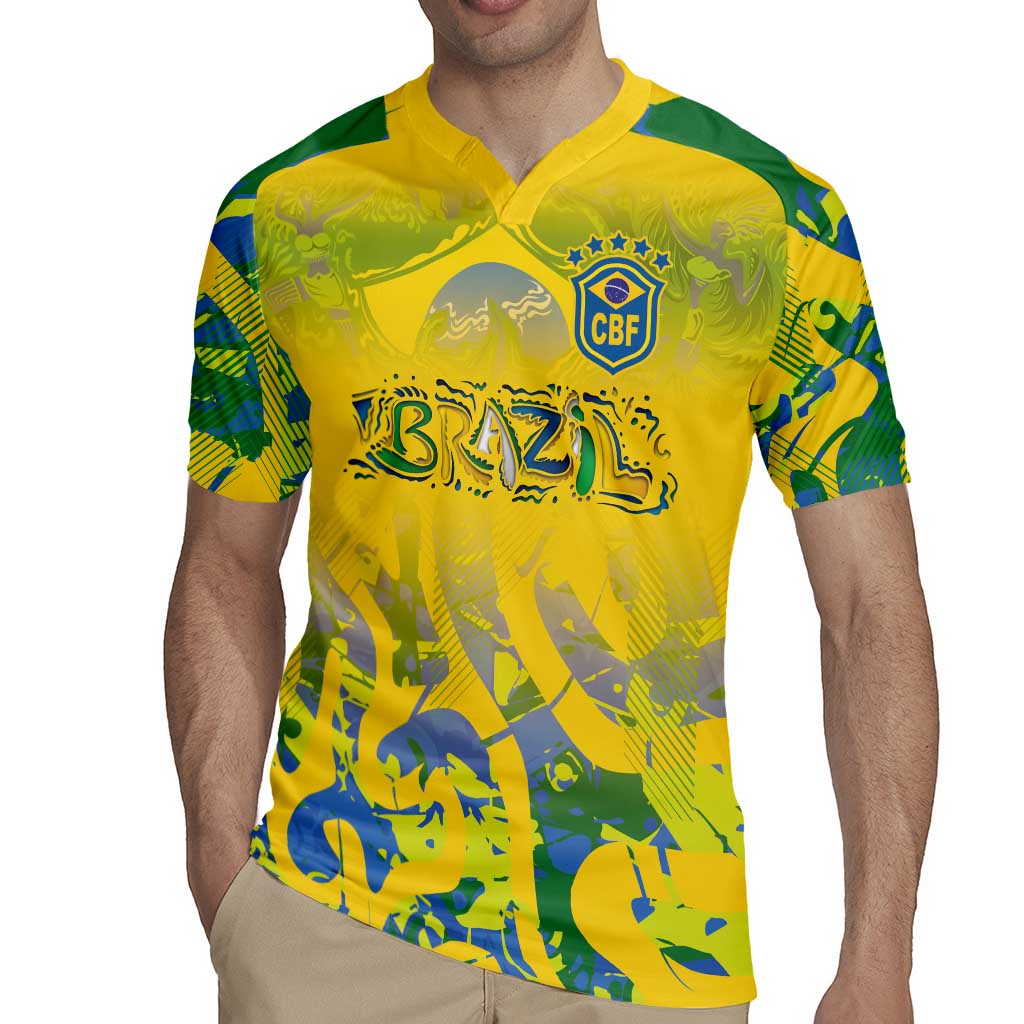 Custom Brazil Football Champion 2024 Rugby Jersey - Wonder Print Shop