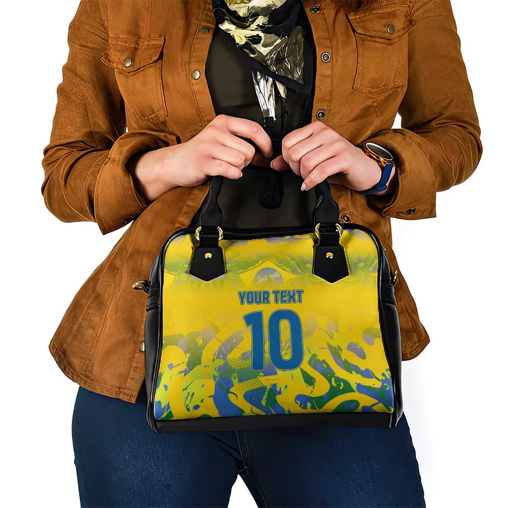 Custom Brazil Football Champion 2024 Shoulder Handbag