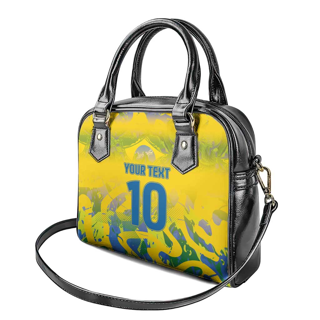 Custom Brazil Football Champion 2024 Shoulder Handbag