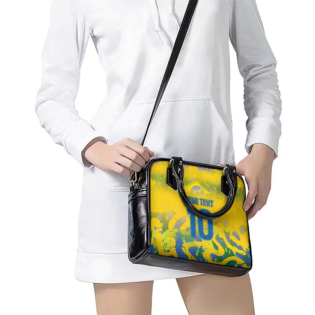Custom Brazil Football Champion 2024 Shoulder Handbag
