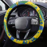 Brazil Football Champion 2024 Steering Wheel Cover - Wonder Print Shop