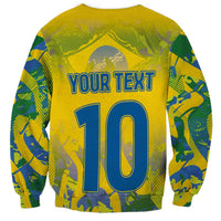 Custom Brazil Football Champion 2024 Sweatshirt - Wonder Print Shop