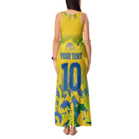 Custom Brazil Football Champion 2024 Tank Maxi Dress - Wonder Print Shop
