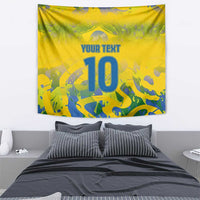 Custom Brazil Football Champion 2024 Tapestry - Wonder Print Shop