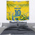 Custom Brazil Football Champion 2024 Tapestry - Wonder Print Shop