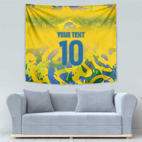 Custom Brazil Football Champion 2024 Tapestry - Wonder Print Shop