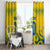 Custom Brazil Football Champion 2024 Window Curtain - Wonder Print Shop