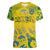 Custom Brazil Football Champion 2024 Women V-Neck T-Shirt - Wonder Print Shop