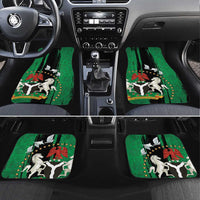 Nigeria Independence Day Car Mats National Seal with Peace Dove African Pattern - Wonder Print Shop