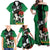Nigeria Independence Day Family Matching Off Shoulder Maxi Dress and Hawaiian Shirt National Seal with Peace Dove African Pattern - Wonder Print Shop