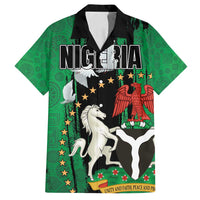 Nigeria Independence Day Family Matching Off Shoulder Maxi Dress and Hawaiian Shirt National Seal with Peace Dove African Pattern - Wonder Print Shop