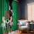 Nigeria Independence Day Window Curtain National Seal with Peace Dove African Pattern - Wonder Print Shop