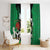 Nigeria Independence Day Window Curtain National Seal with Peace Dove African Pattern - Wonder Print Shop