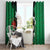 Nigeria Independence Day Window Curtain National Seal with Peace Dove African Pattern - Wonder Print Shop