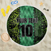 Custom Nigeria Football Champion 2024 Beach Blanket - Wonder Print Shop