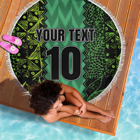 Custom Nigeria Football Champion 2024 Beach Blanket - Wonder Print Shop