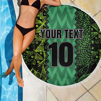 Custom Nigeria Football Champion 2024 Beach Blanket - Wonder Print Shop