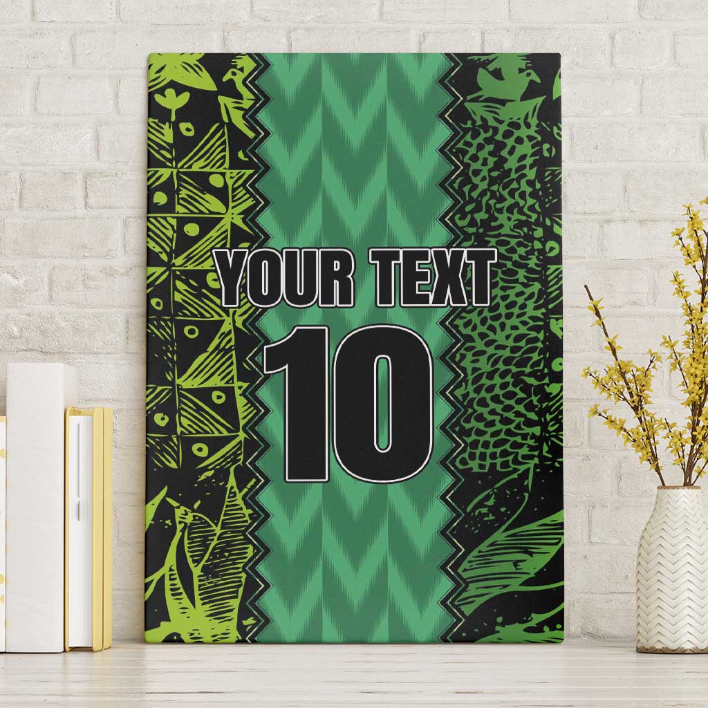 Custom Nigeria Football Champion 2024 Canvas Wall Art - Wonder Print Shop