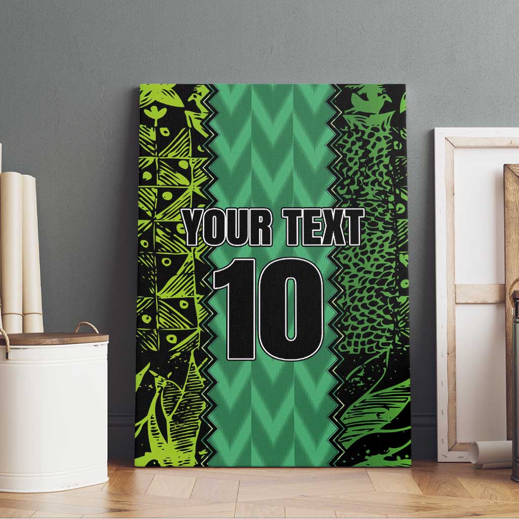 Custom Nigeria Football Champion 2024 Canvas Wall Art - Wonder Print Shop