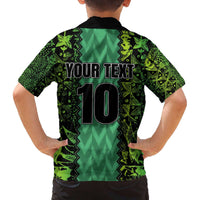 Custom Nigeria Football Champion 2024 Family Matching Off Shoulder Short Dress and Hawaiian Shirt - Wonder Print Shop