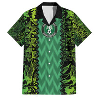 Custom Nigeria Football Champion 2024 Family Matching Off Shoulder Short Dress and Hawaiian Shirt - Wonder Print Shop