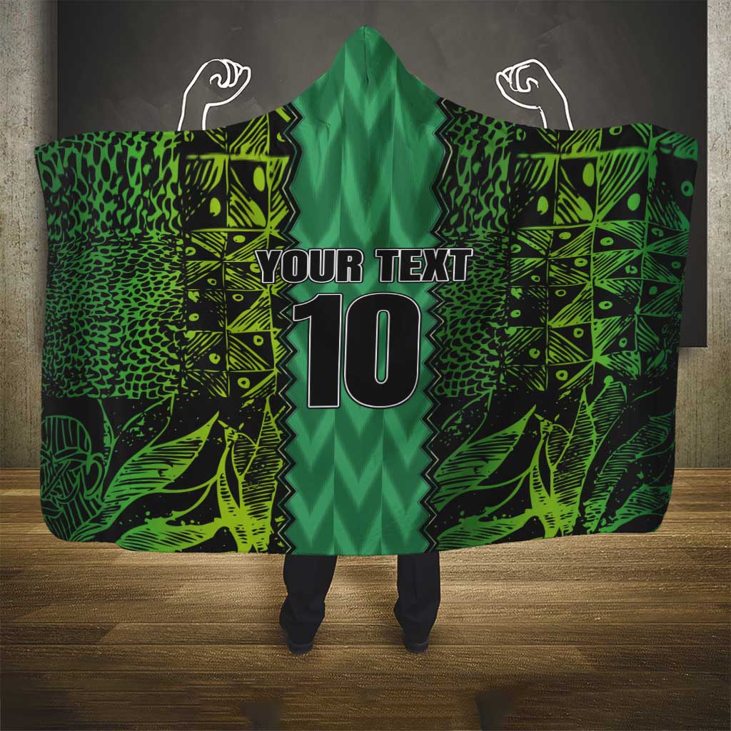 Custom Nigeria Football Champion 2024 Hooded Blanket