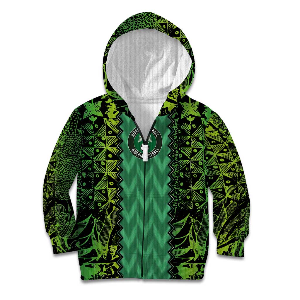 Custom Nigeria Football Champion 2024 Kid Hoodie - Wonder Print Shop