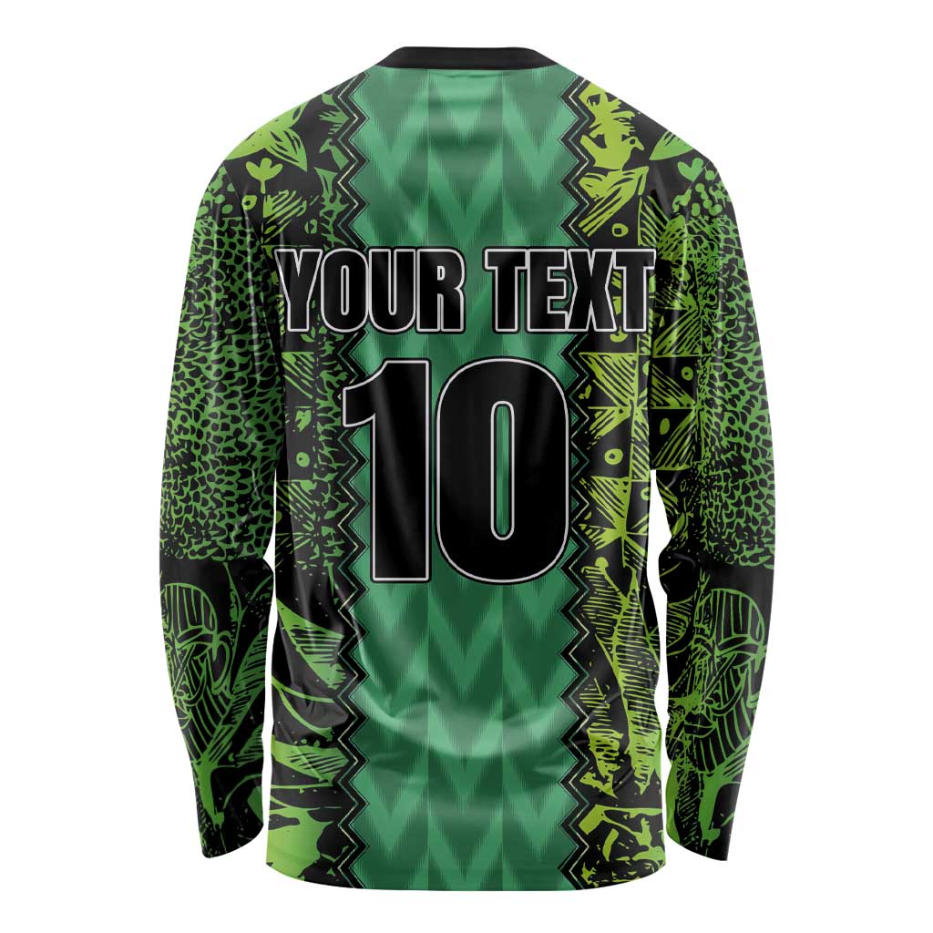 Custom Nigeria Football Champion 2024 Long Sleeve Shirt - Wonder Print Shop