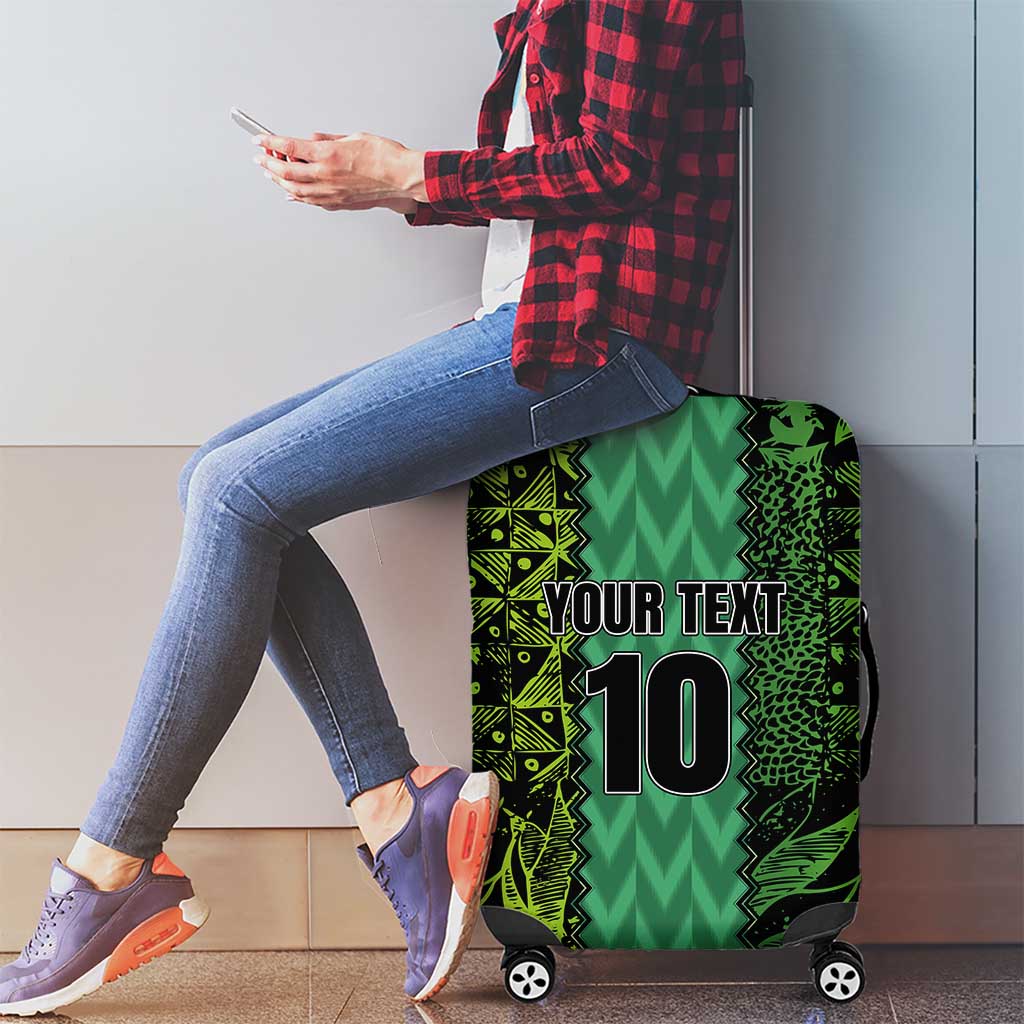 Custom Nigeria Football Champion 2024 Luggage Cover - Wonder Print Shop