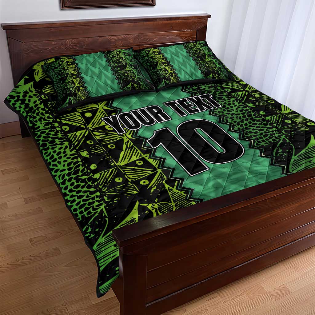 Custom Nigeria Football Champion 2024 Quilt Bed Set - Wonder Print Shop
