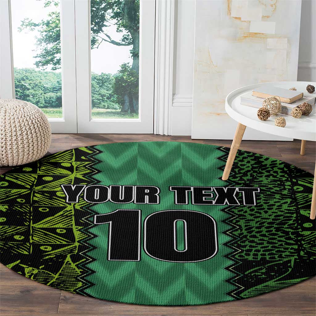 Custom Nigeria Football Champion 2024 Round Carpet