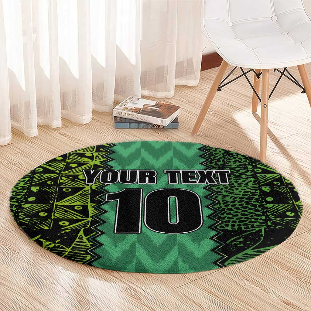 Custom Nigeria Football Champion 2024 Round Carpet