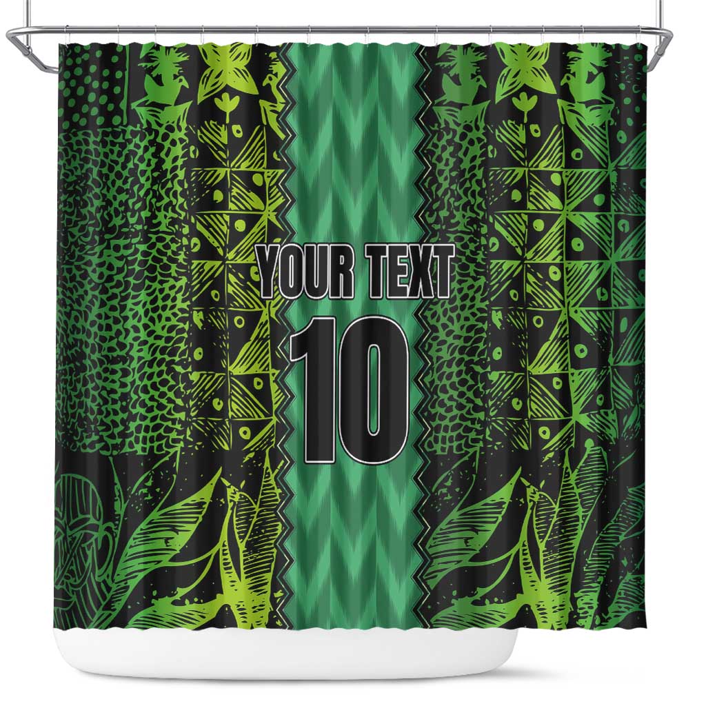 Custom Nigeria Football Champion 2024 Shower Curtain