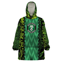 Custom Nigeria Football Champion 2024 Wearable Blanket Hoodie - Wonder Print Shop
