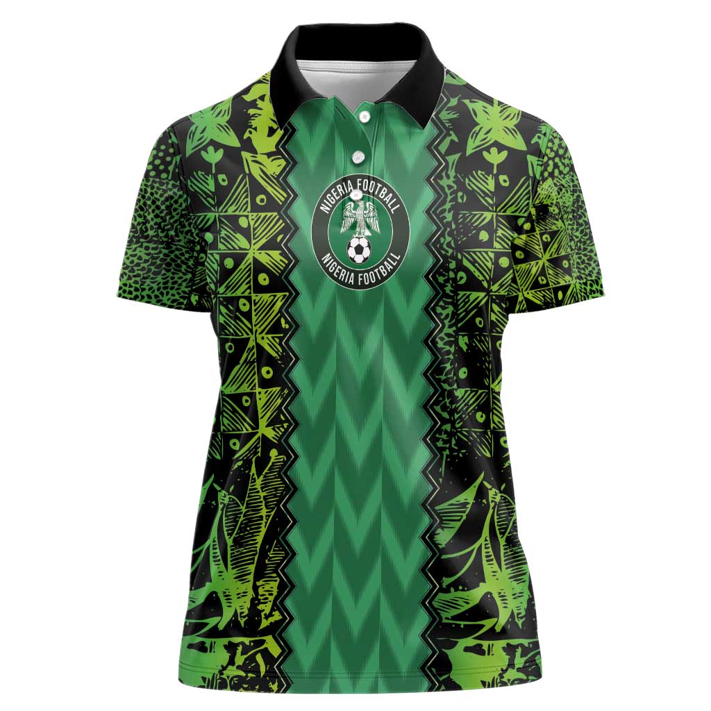 Custom Nigeria Football Champion 2024 Women Polo Shirt - Wonder Print Shop
