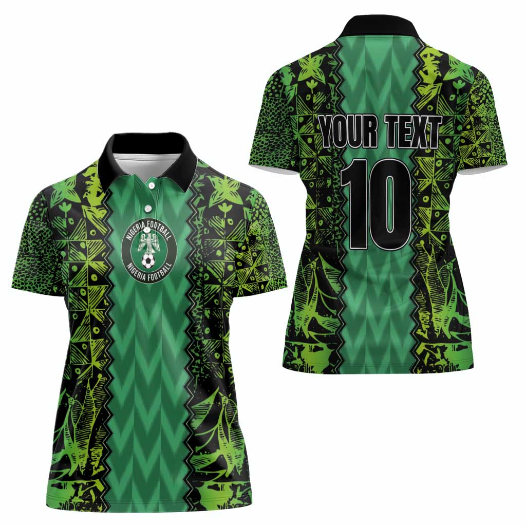 Custom Nigeria Football Champion 2024 Women Polo Shirt - Wonder Print Shop