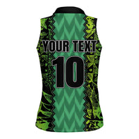 Custom Nigeria Football Champion 2024 Women Sleeveless Polo Shirt - Wonder Print Shop