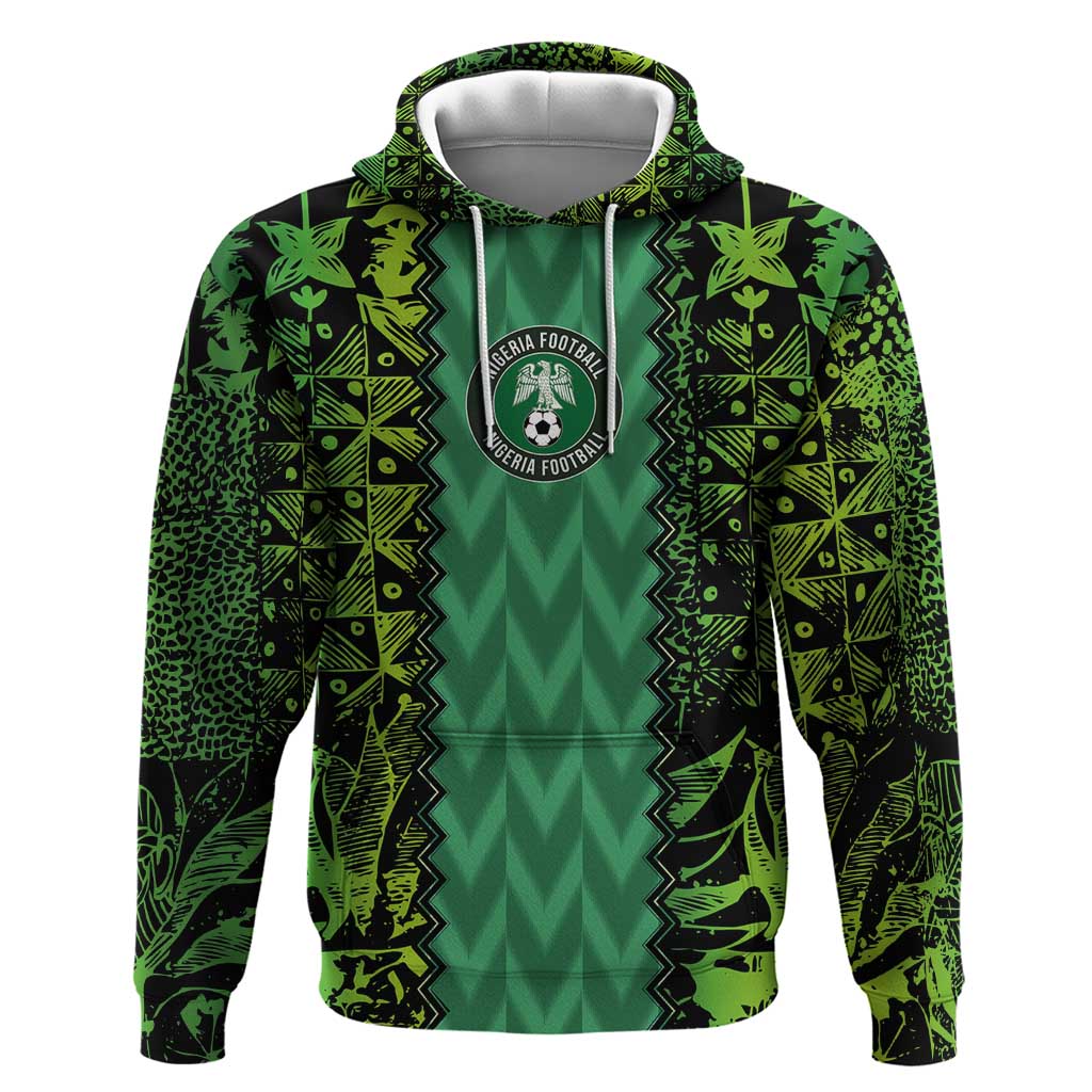 Custom Nigeria Football Champion 2024 Zip Hoodie - Wonder Print Shop