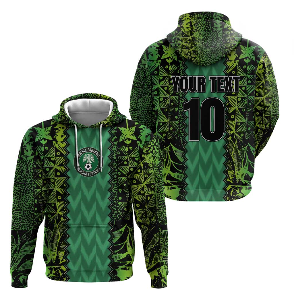 Custom Nigeria Football Champion 2024 Zip Hoodie - Wonder Print Shop