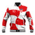 Custom Croatia National Football Baseball Jacket Reds and Whites Checkered - Wonder Print Shop