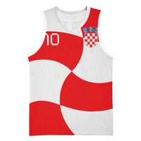 Custom Croatia National Football Basketball Jersey Reds and Whites Checkered - Wonder Print Shop