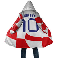 Custom Croatia National Football Cloak Reds and Whites Checkered - Wonder Print Shop