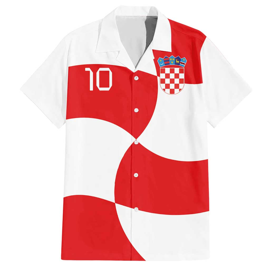 Custom Croatia National Football Hawaiian Shirt Reds and Whites Checkered - Wonder Print Shop