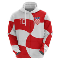 Custom Croatia National Football Hoodie Reds and Whites Checkered - Wonder Print Shop
