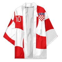 Custom Croatia National Football Kimono Reds and Whites Checkered - Wonder Print Shop