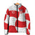 Custom Croatia National Football Padded Jacket Reds and Whites Checkered - Wonder Print Shop