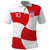 Custom Croatia National Football Polo Shirt Reds and Whites Checkered - Wonder Print Shop