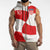 Custom Croatia National Football Sleeveless Zip Hoodie Reds and Whites Checkered - Wonder Print Shop
