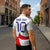 Custom Croatia National Football Zipper Polo Shirt Reds and Whites Checkered - Wonder Print Shop